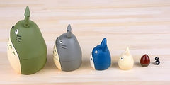 Ensky Totoro nesting dolls wooden figures for durable display