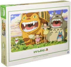Ensky Totoro opened-mouth puzzle box art, licensed collectible for family puzzle nights.