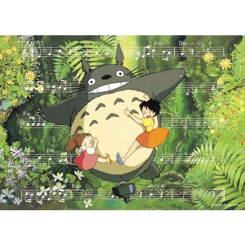 Ensky Totoro puzzle close-up of large pieces highlighting immersive detail and satisfying assembly.