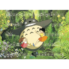 Ensky Totoro puzzle close-up of large pieces highlighting immersive detail and satisfying assembly.