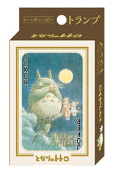 ensky My Neighbor Totoro scenes playing cards highlight collectible artwork in a deluxe foiled case.