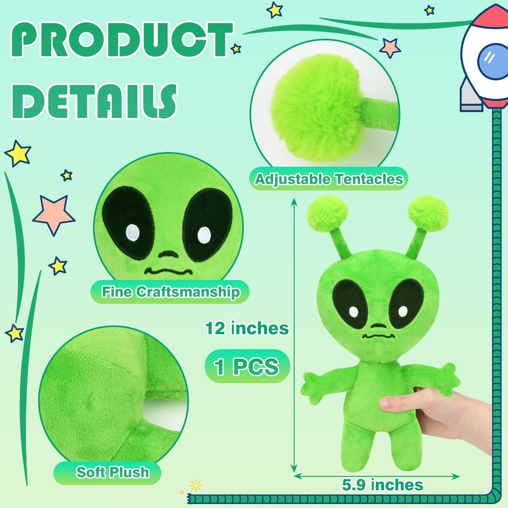 Entallor alien plush with poseable tentacles for imaginative play
