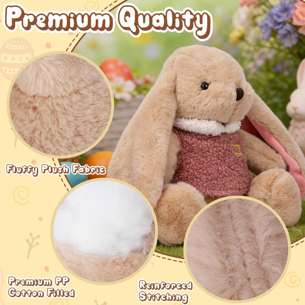 Entallor machine-washable bunny toy for easy cleaning and long-lasting fluff