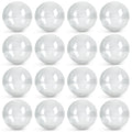 Entervending 2-inch clear capsules ready for vending machines and prize toys.