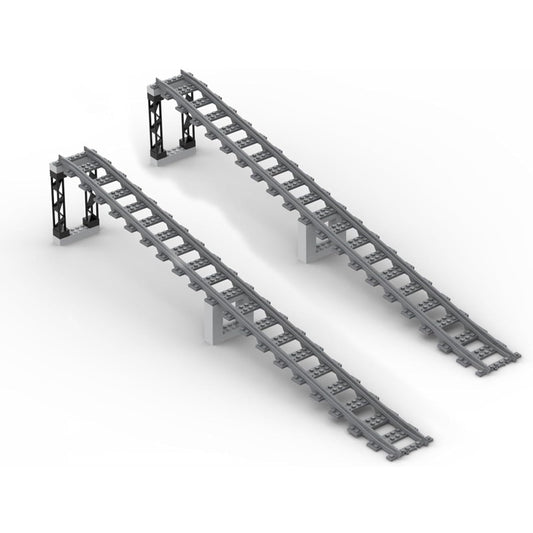 Enttgo city train track assembly parts show easy expansion for imaginative layouts