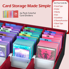 ENTUMO 24-divider layout highlights organized card categorization
