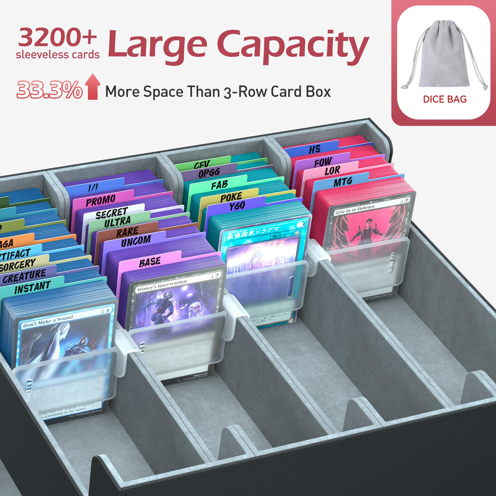 ENTUMO 24 dividers organize cards for easy access and categorization.