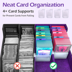 ENTUMO capacity displays up to 3,200+ unsleeved cards for easy cataloging.