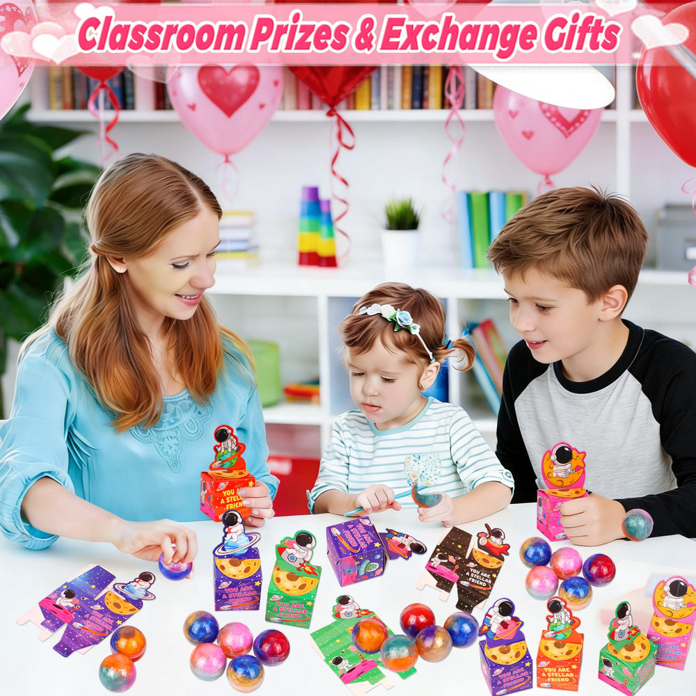 Envotek classroom valentine-exchange image suggesting easy distribution and fun peer gifting.