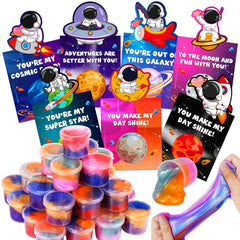 Envotek Galaxy Slime Kit with card set for classroom sharing