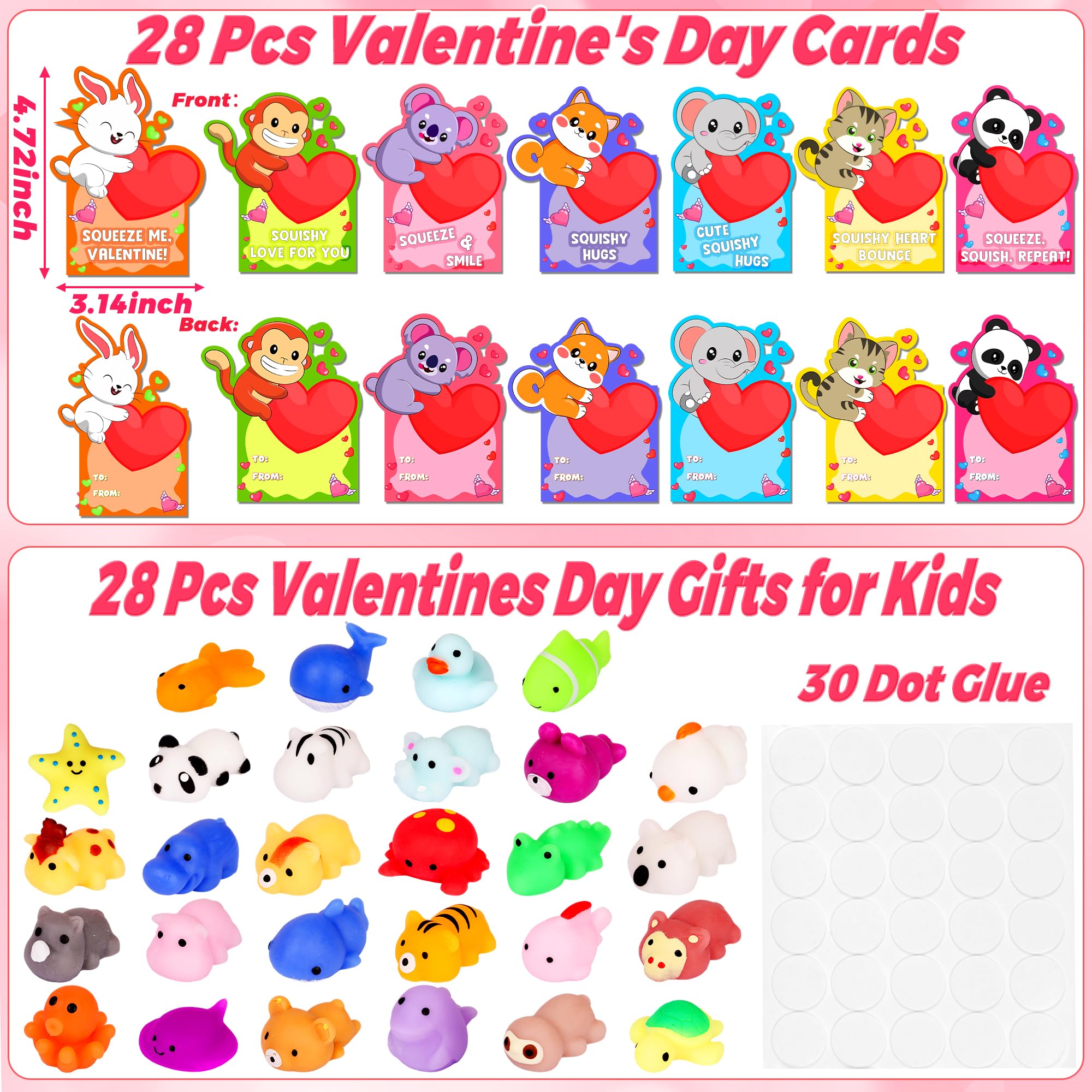 Envotek mochi squishies in bright designs, perfect for party favors.