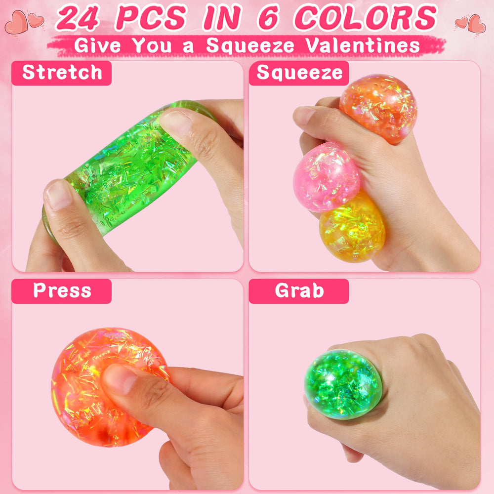 Envotek six-color valentines cards display bright colors for cheerful classroom exchanges.