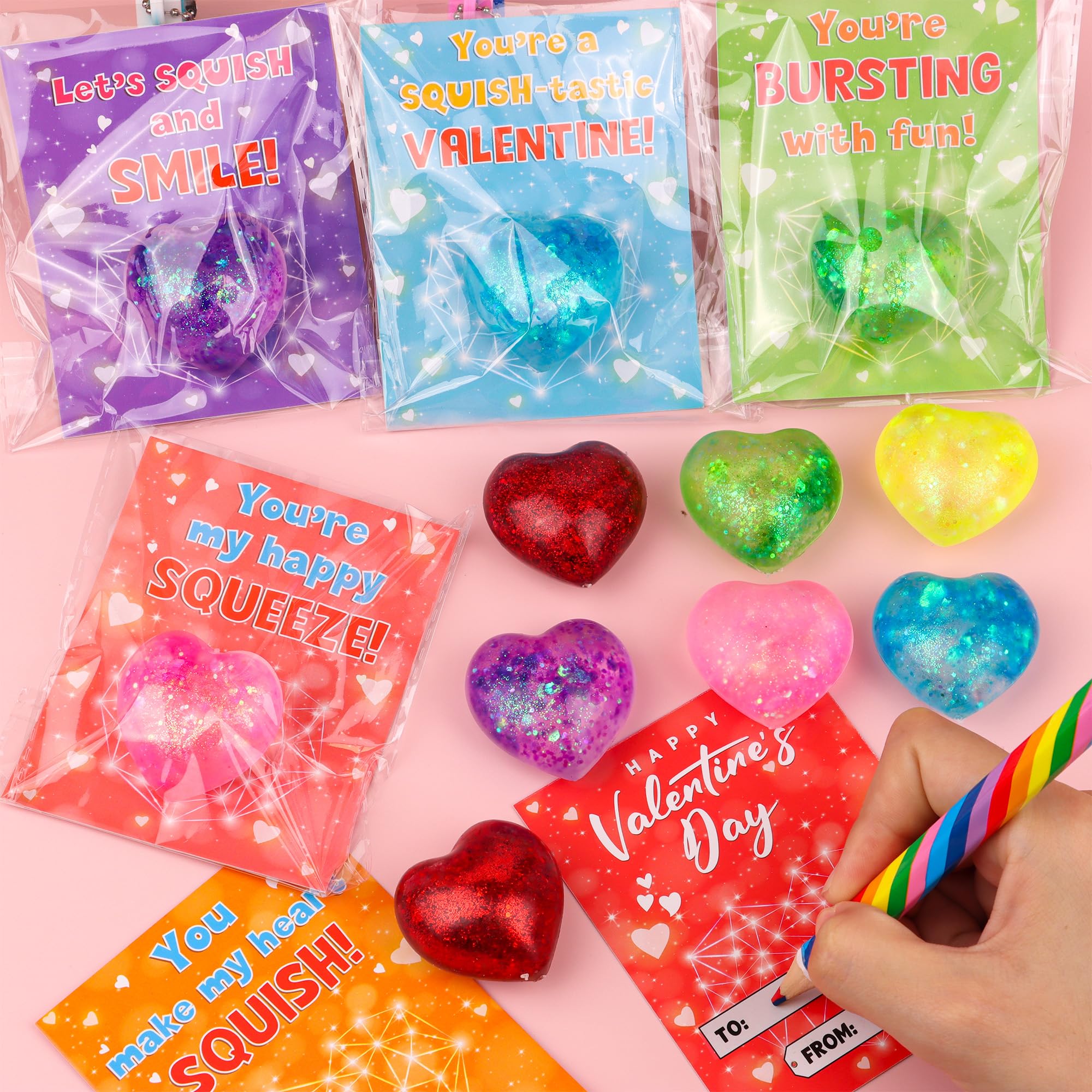 Envotek heart-shaped squeeze balls are non-toxic, BPA-free, and durable for daily use.
