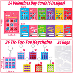 Envotek six-design valentines cards in bright colors for kids' exchanges.
