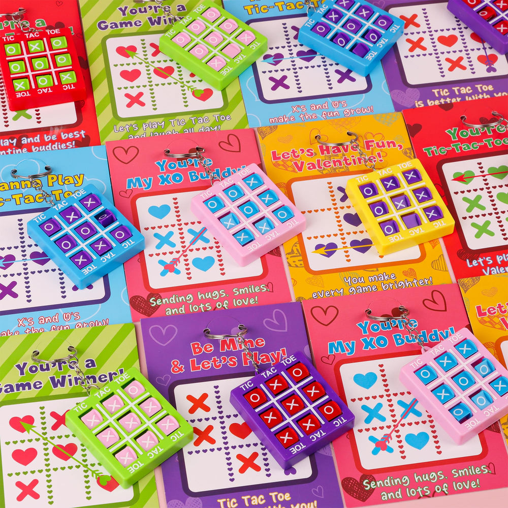 Envotek tic-tac-toe keychain play enhances social interaction during celebrations.