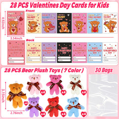 Envotek plush bear with card and keychain, attaches to backpacks.