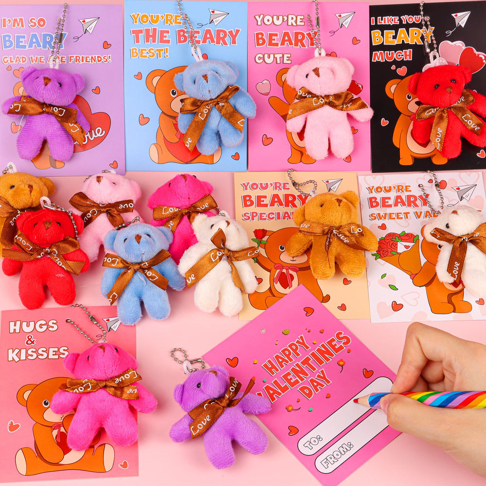 Envotek seven bear designs on cards for personalized messages.