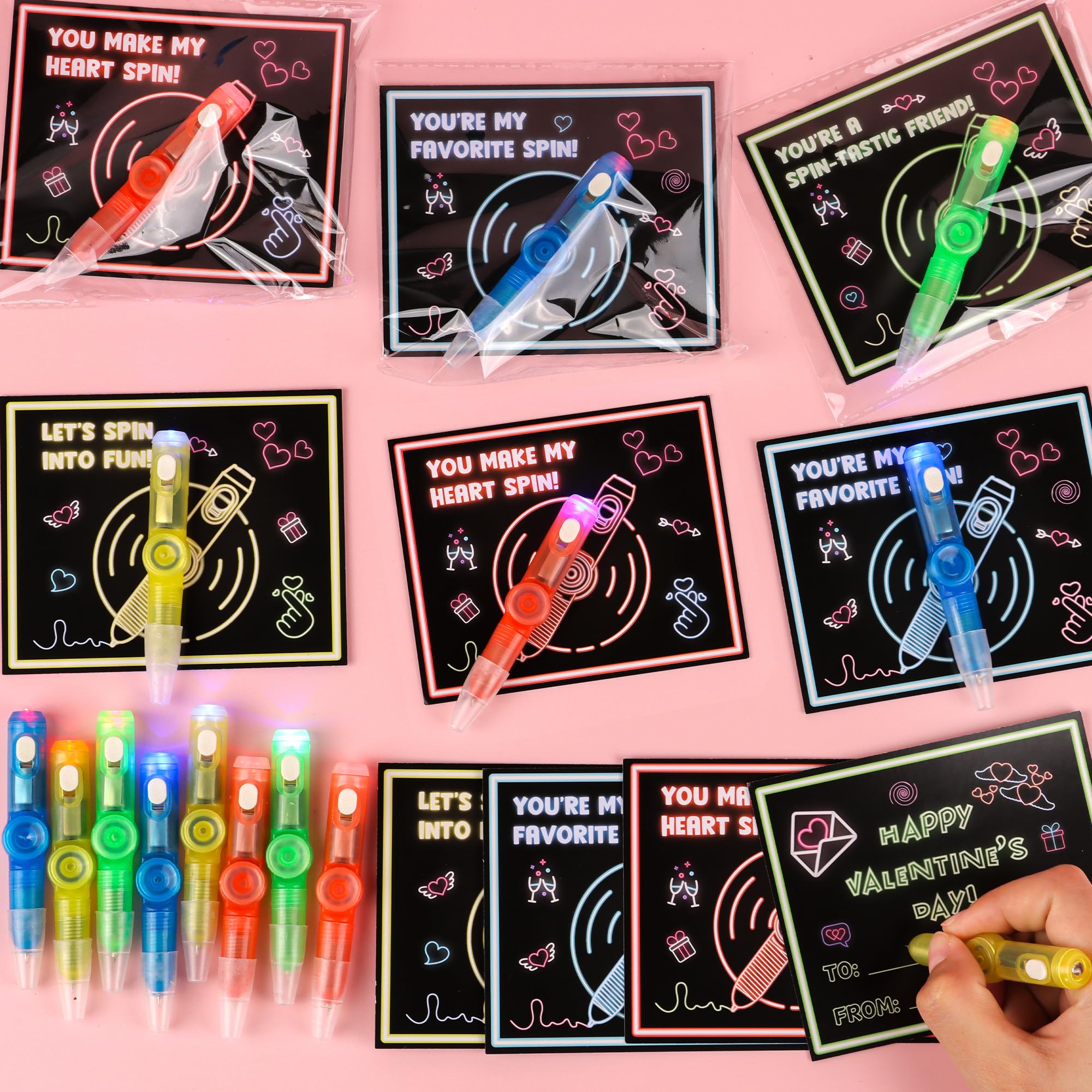Envotek valentines cards feature four designs for easy celebration and school party prep.