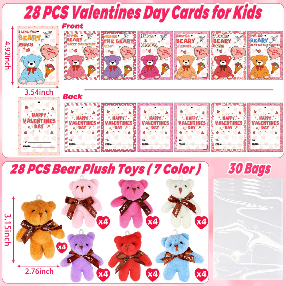 Envotek valentines cards with seven designs for personalized exchanges