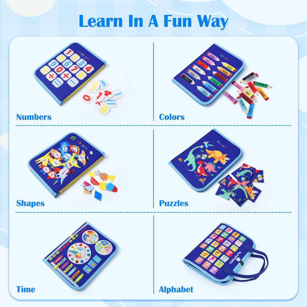 Envyvip Busy Board color matching and puzzle area for cognitive growth