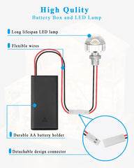 enwant LED lighting kit for dollhouse, 100 lumens of bright accents