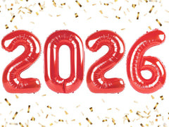 Enyeopd 2026 black number balloon for bold New Year celebrations and stylish party décor