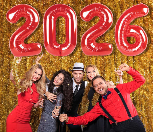 Enyeopd 2026 gold number balloon adds luxe shimmer to milestone events