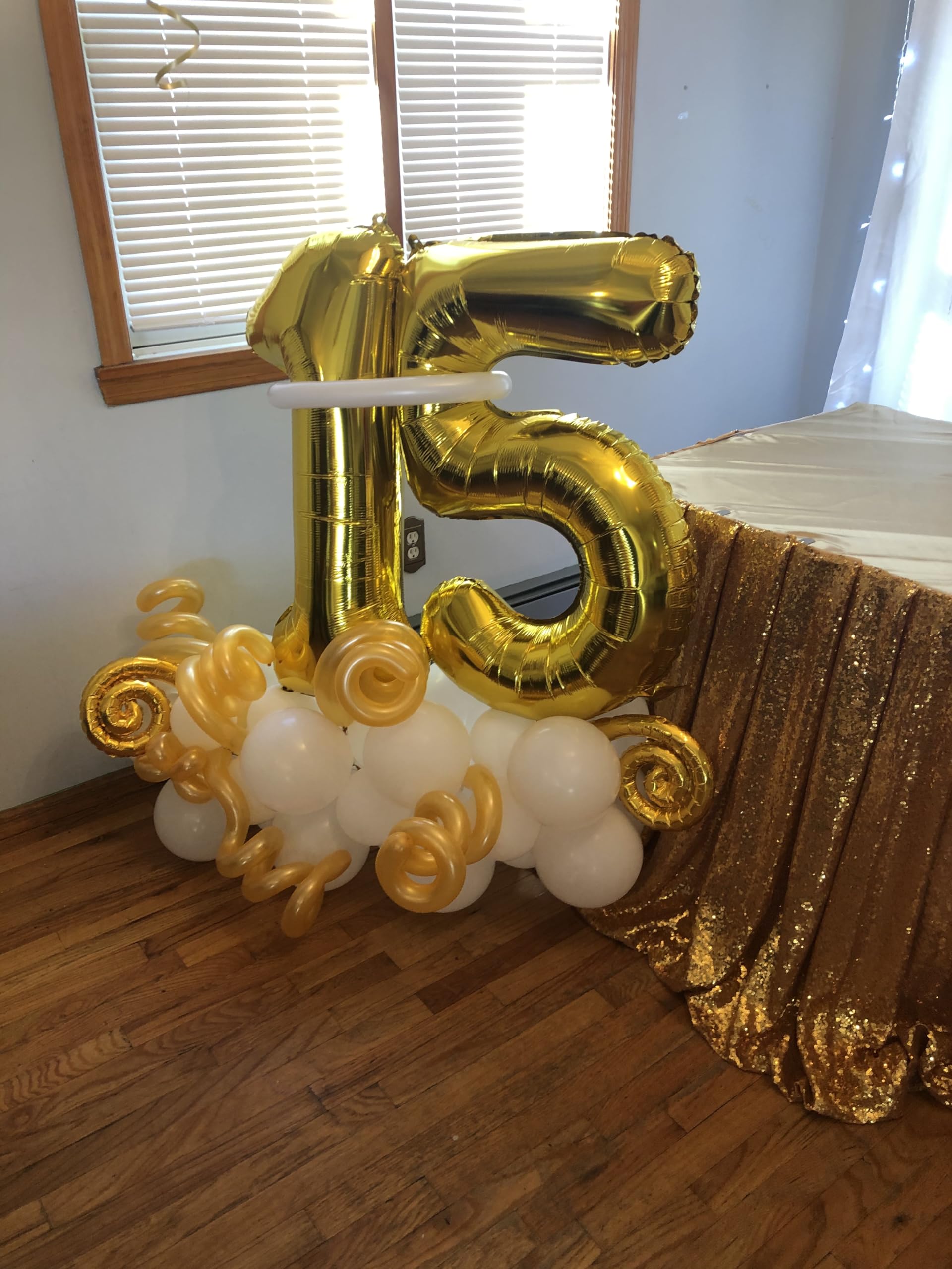 Enyeopd 40-inch pink 15-number balloon for festive celebrations
