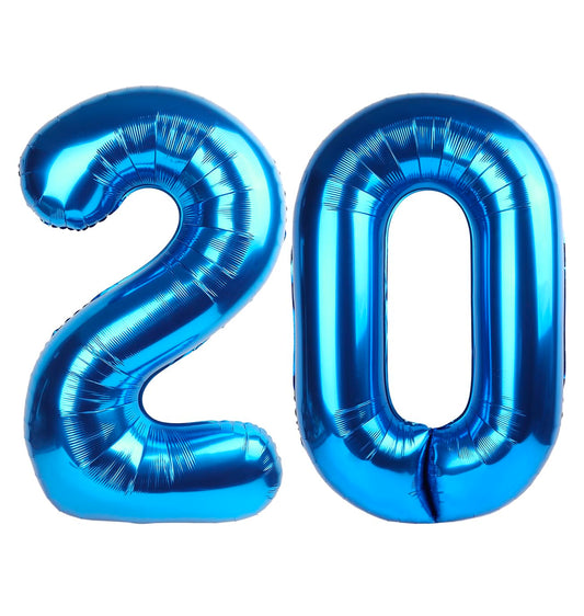 Enyeopd 40-inch dark blue number balloon for bold birthday decor.