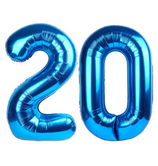 Enyeopd 40-inch dark blue number balloon for bold birthday decor.