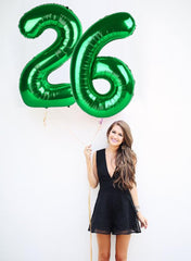 Enyeopd 40-inch number 60 balloon with inflation straw included.
