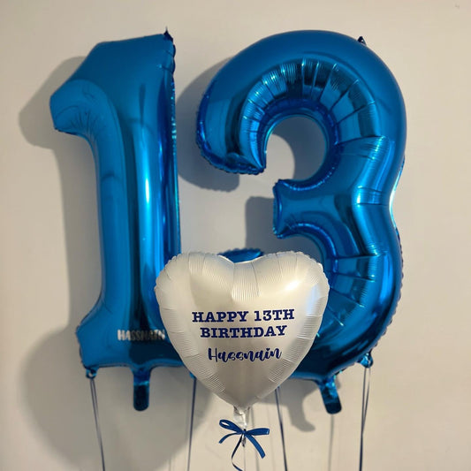 Enyeopd 40-inch number balloon color mix for versatile party themes.