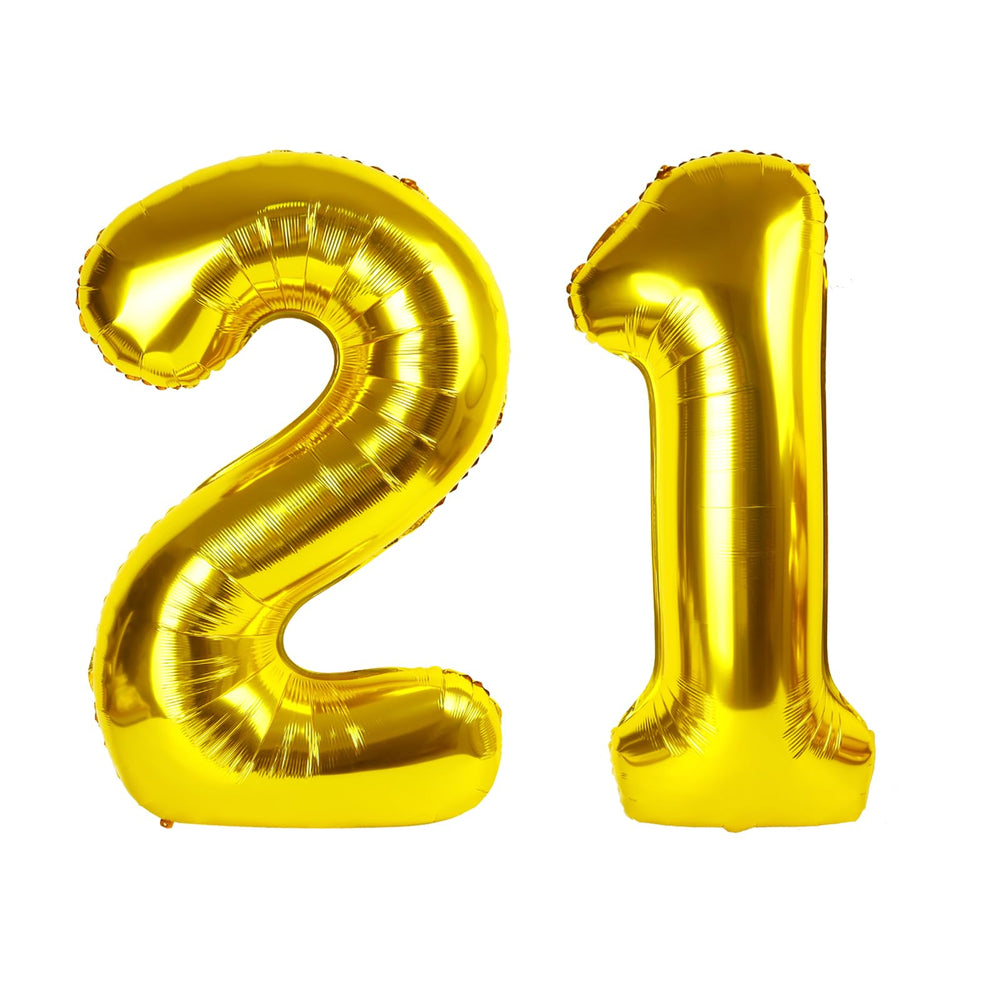 Enyeopd 40inch gold number balloon for standout birthday decor