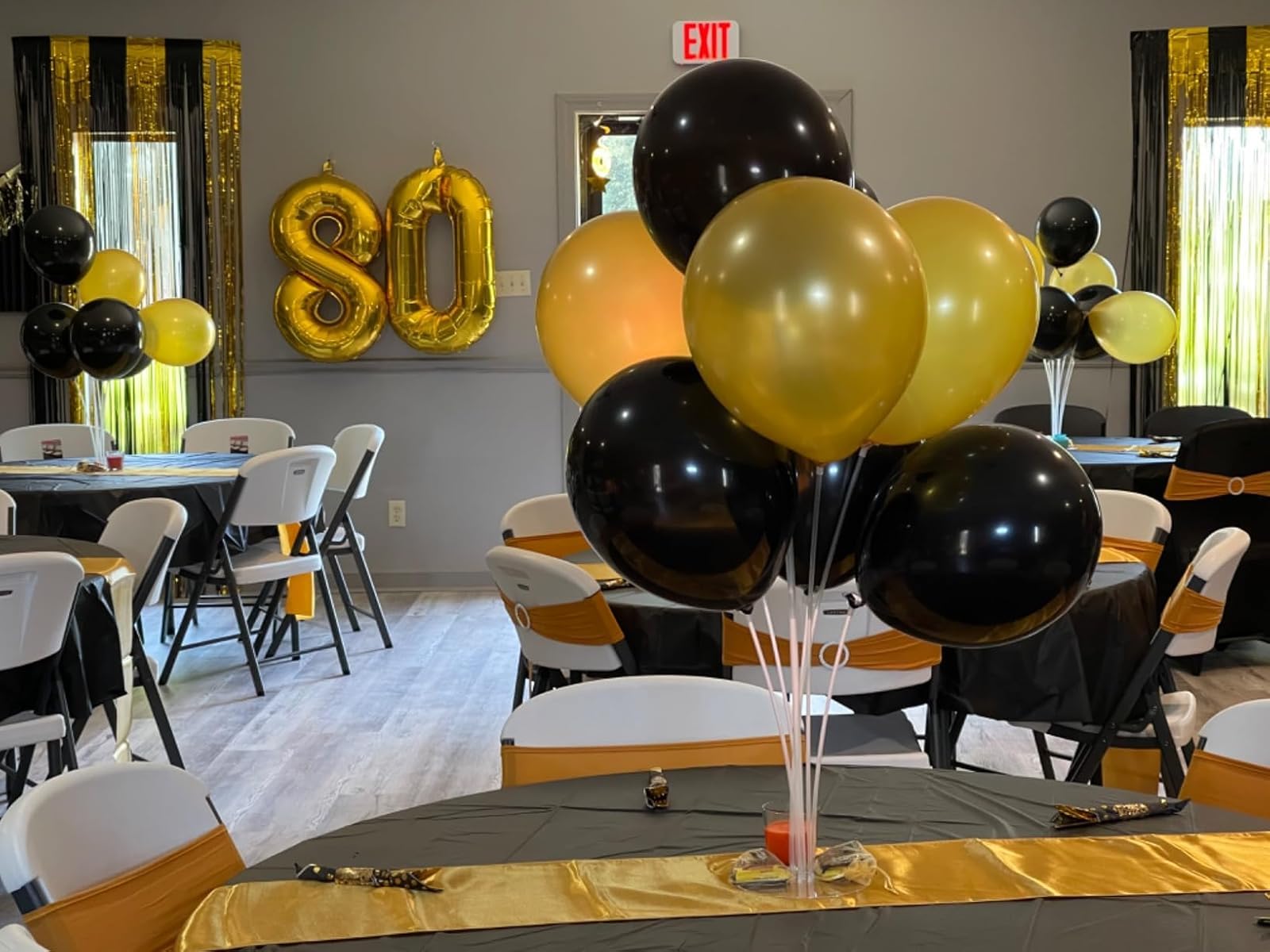 Enyeopd hanging decor 40 inch gold number balloon