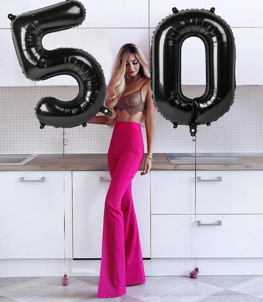 Enyeopd 40-inch purple number balloon adds dramatic flair to celebrations