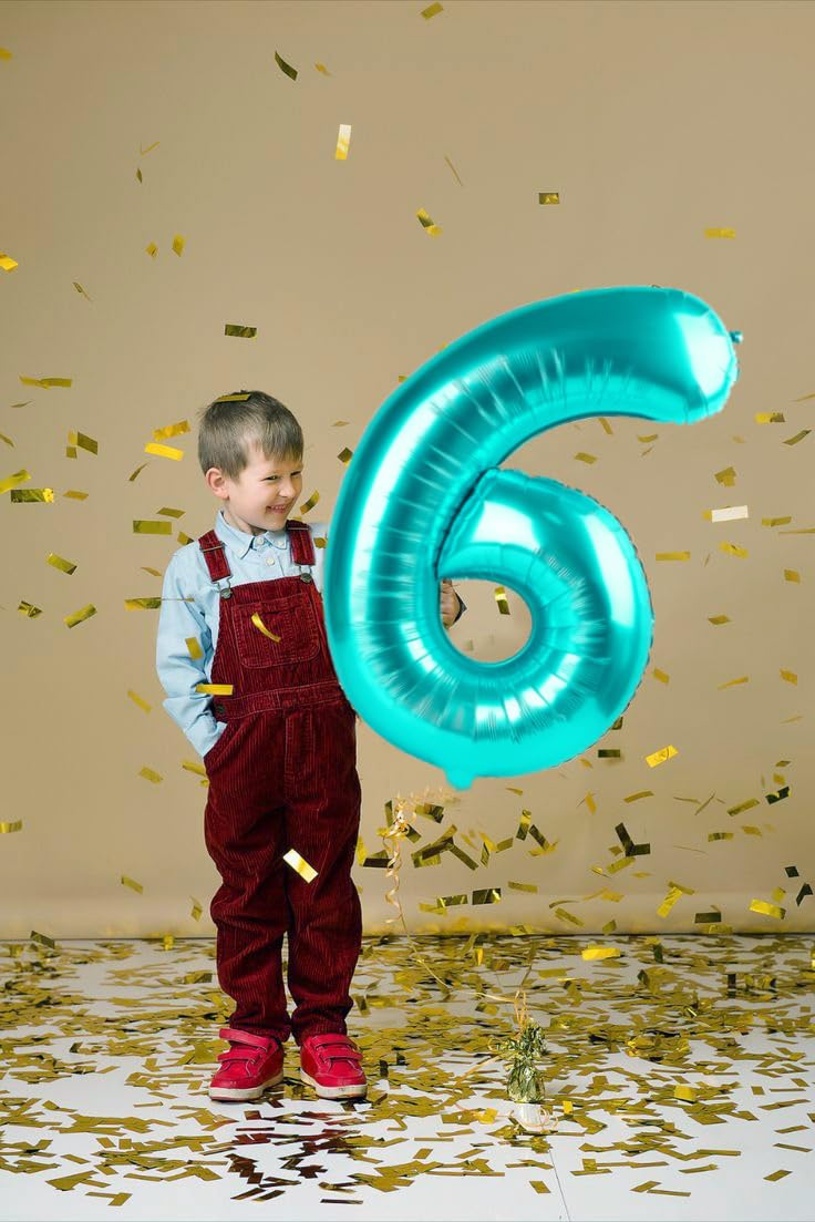 Enyeopd balloon numbers 40inch ideal for baby birthday milestones