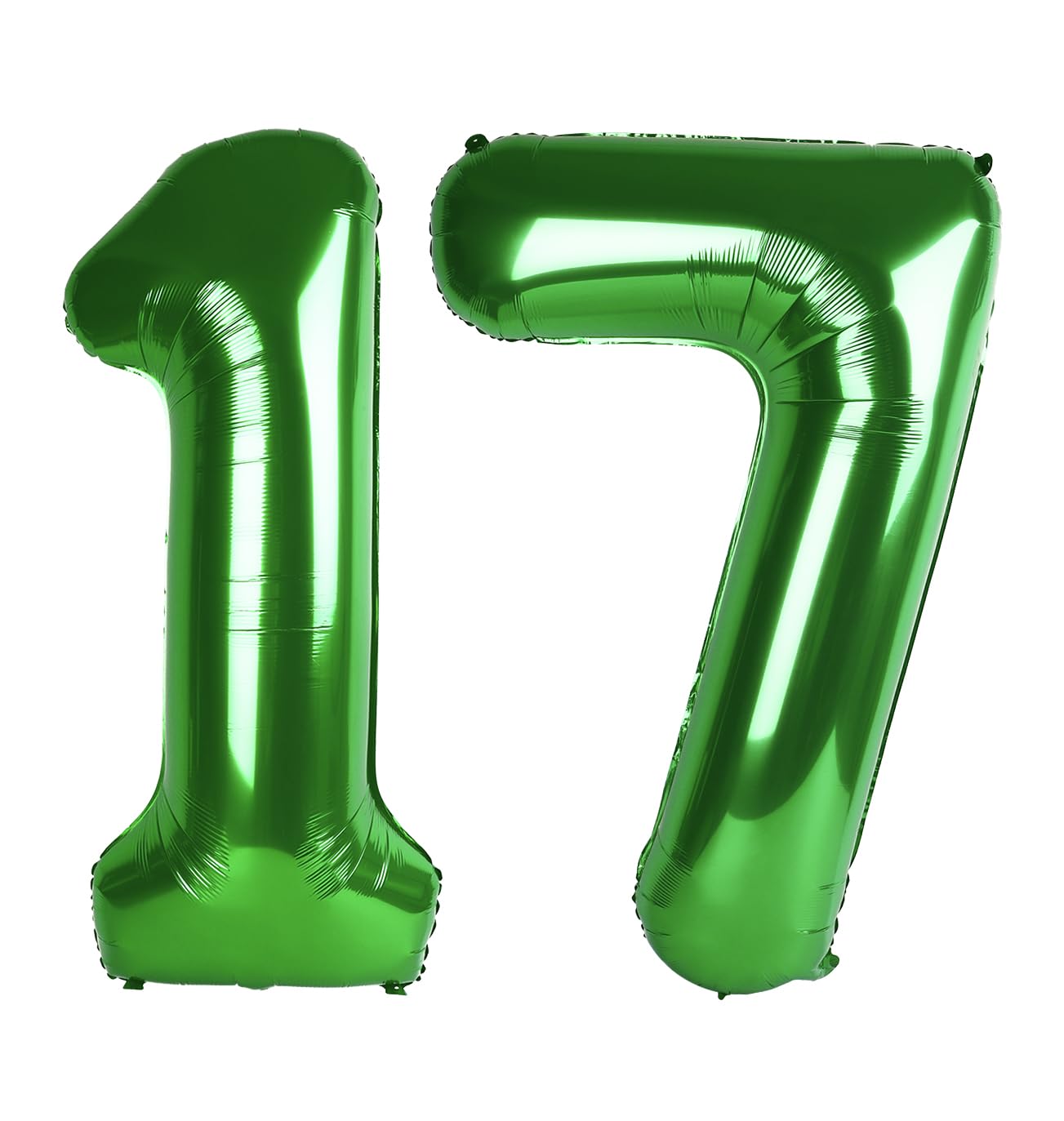 Enyeopd 40-inch dark green balloon numbers for a bold milestone backdrop