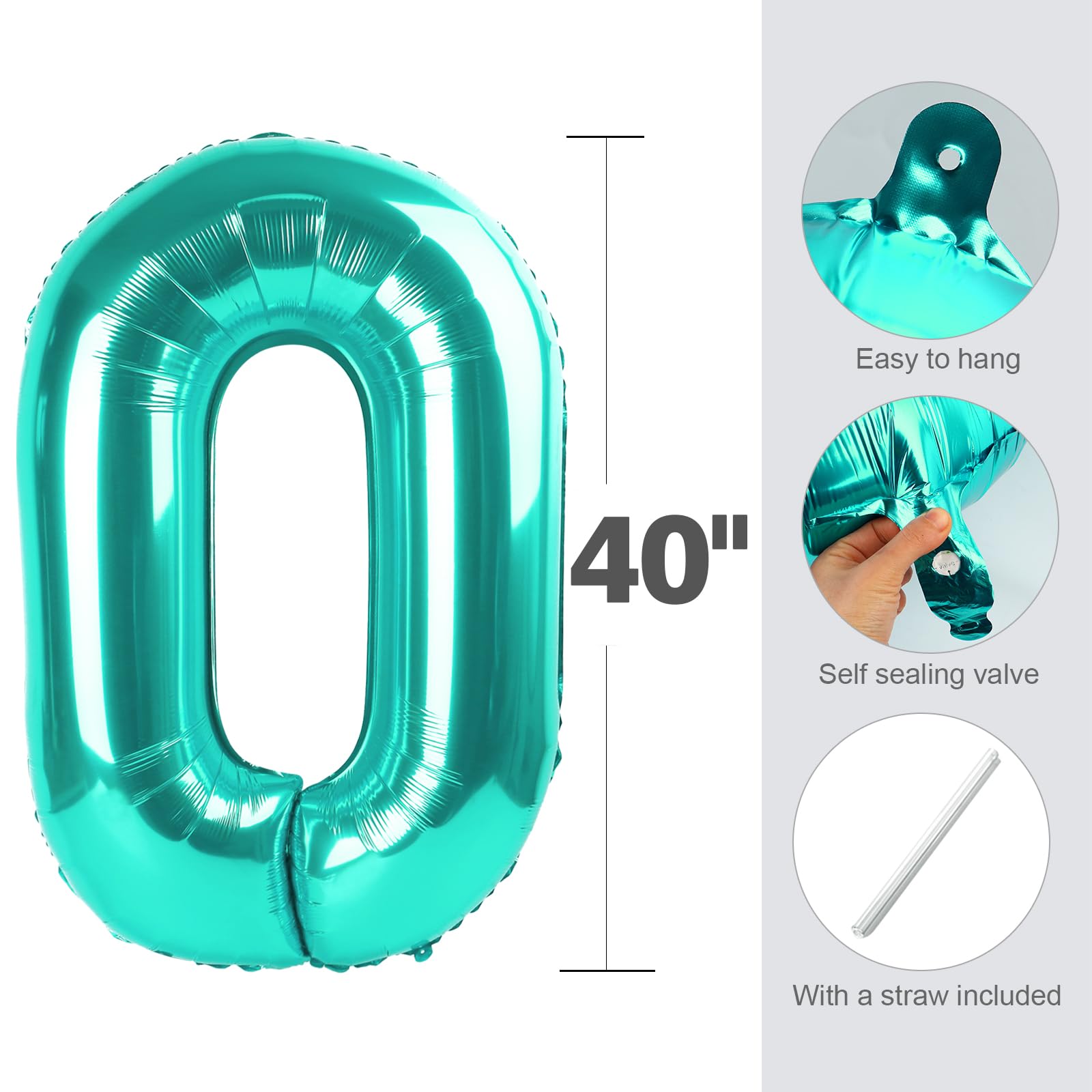 Enyeopd balloon numbers 40inch ideal for graduation parties