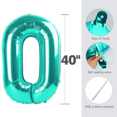 Enyeopd balloon numbers 40inch ideal for graduation parties