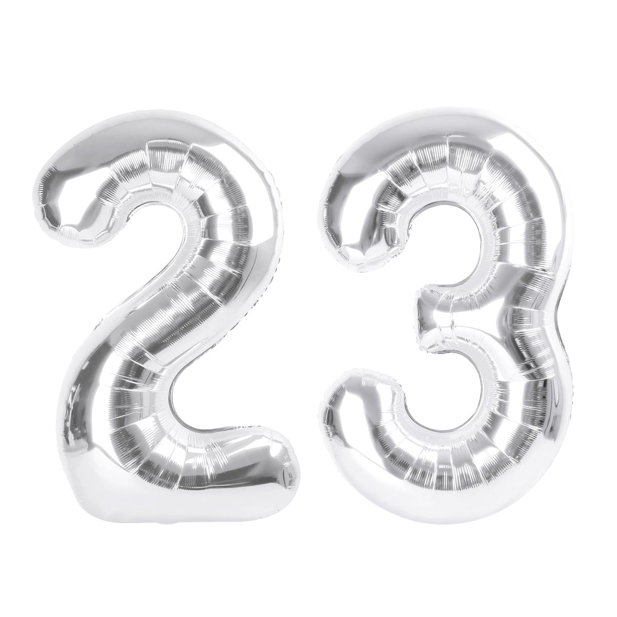 Enyeopd big 23 balloons with 40-inch silver numbers for photo props and celebrations