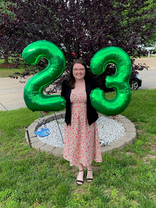 Enyeopd colorful number balloons collection enhances themed celebrations.