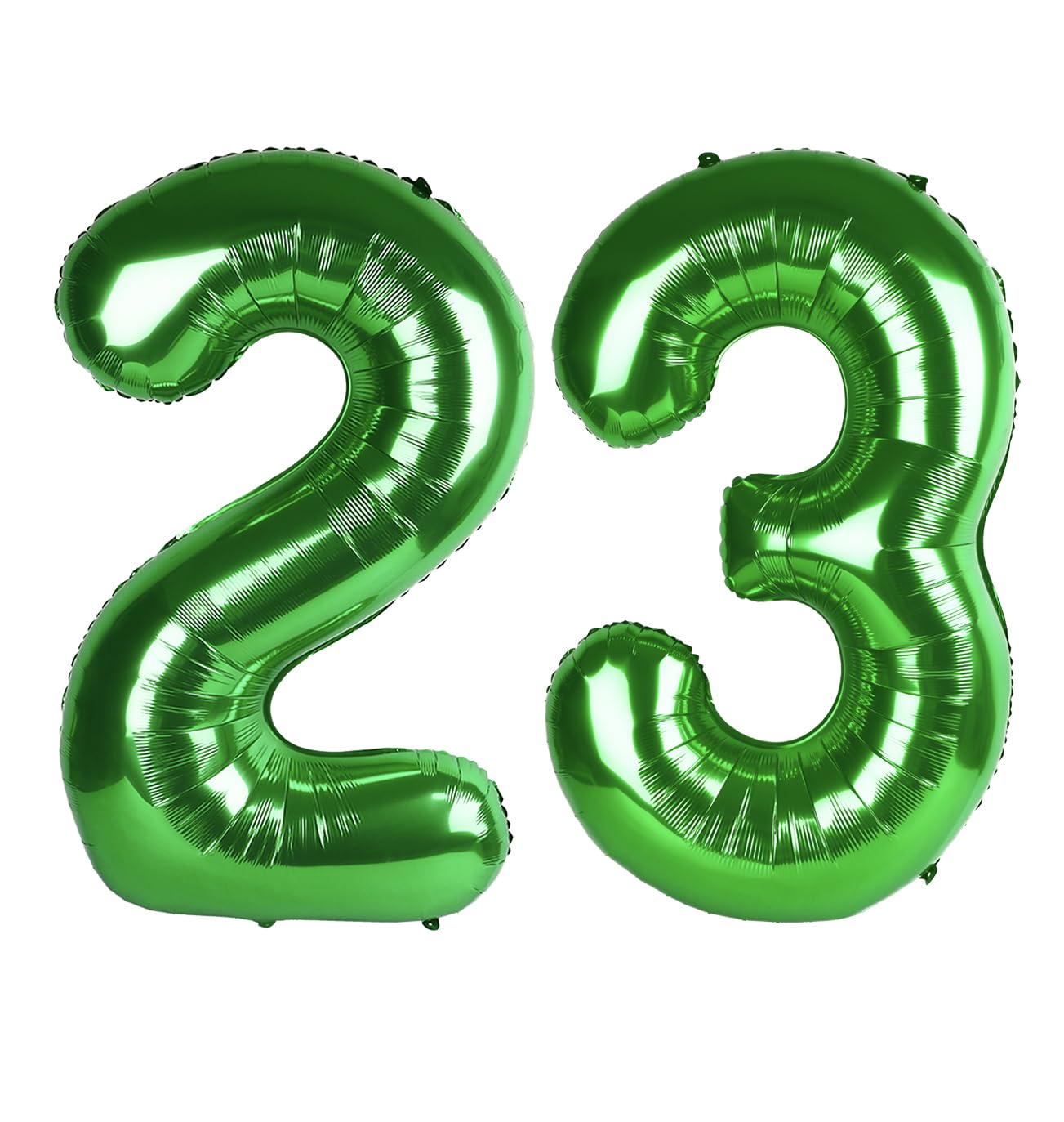 Enyeopd dark green 40-inch number balloon showing 23 for milestones.