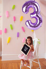 Enyeopd giant 40-inch number balloon 30 stacked for bold milestone decor