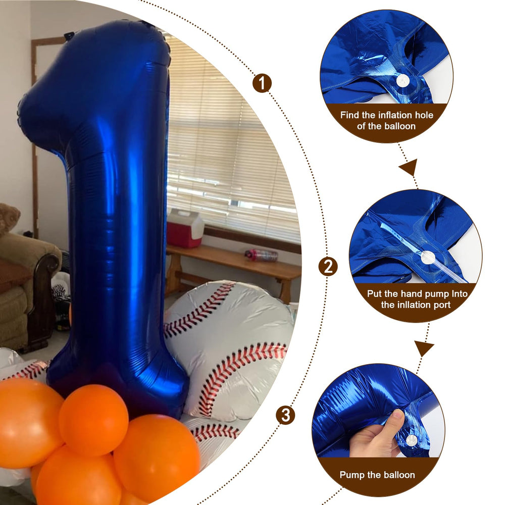 Enyeopd navy blue 40-inch balloon suits weddings and anniversaries with a bold accent
