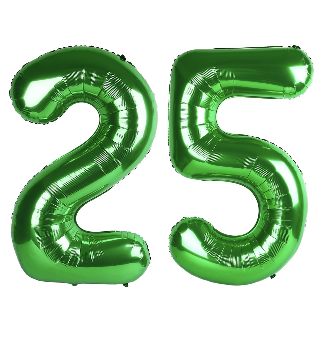 Enyeopd Number 25 dark green balloon 40-inch for milestone celebrations.