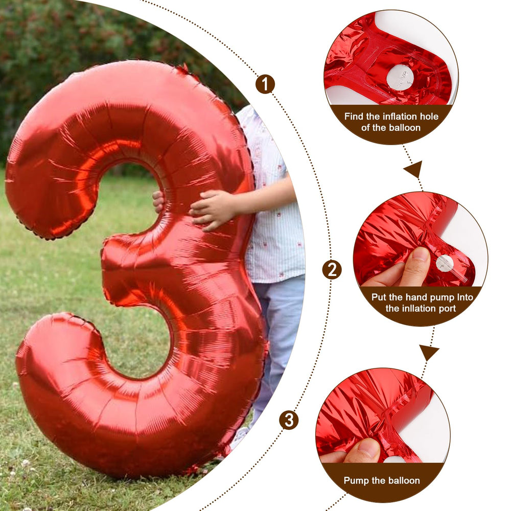 Enyeopd Number 7 balloon arranged for weddings and anniversaries