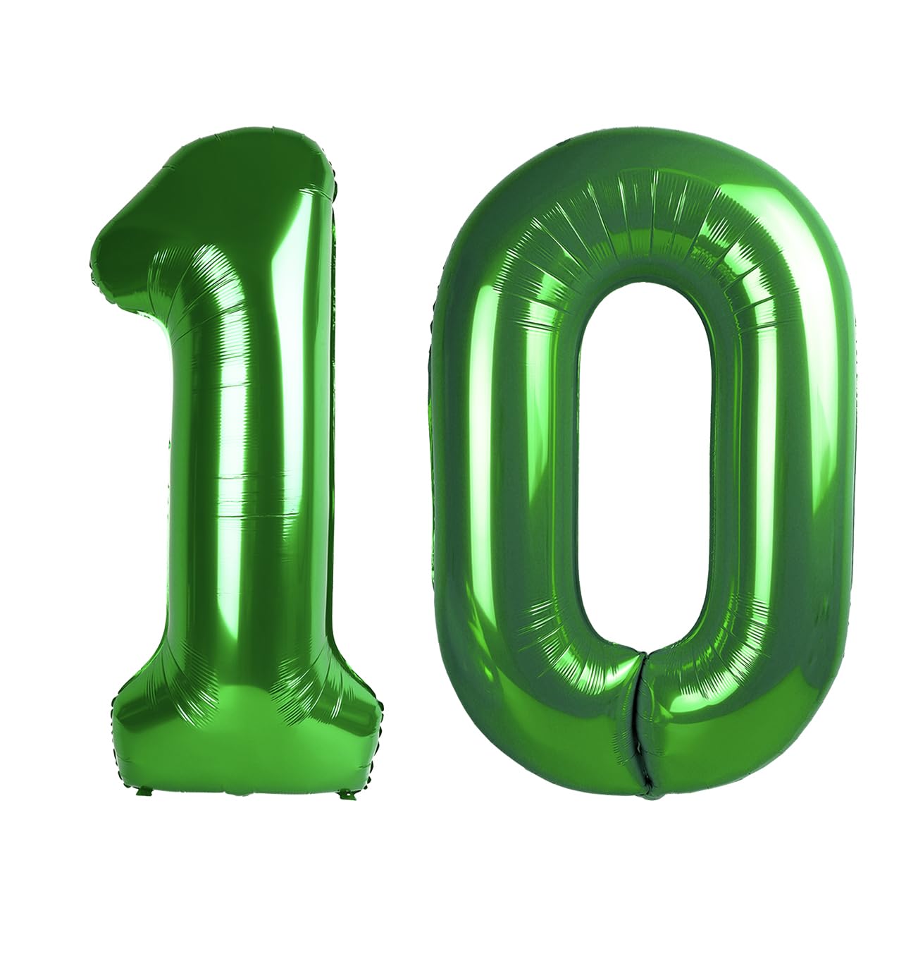 Enyeopd 40 inch dark green number 10 balloon for milestone celebrations and elegant decor.