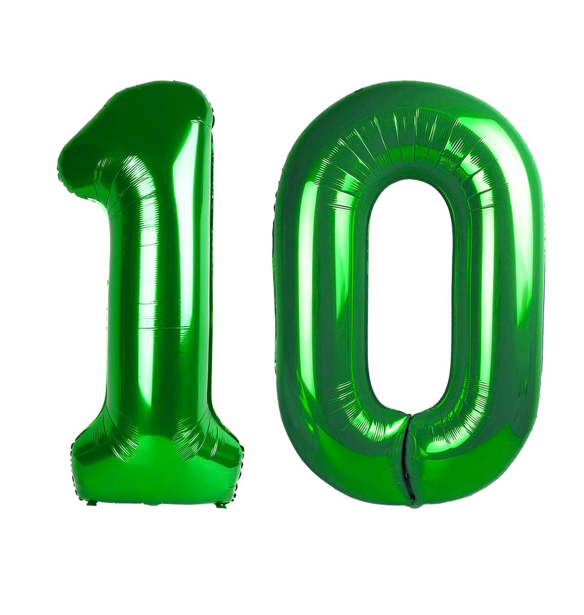 Enyeopd 40 inch dark green number 10 balloon for milestone celebrations and elegant decor.
