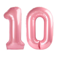 Enyeopd pearl pink 10 balloon, 40-inch size, ideal for milestone birthdays.