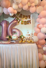 Enyeopd number balloons easy inflate and arrange for fast decorating.
